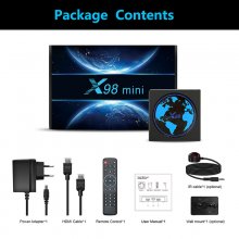 2022 New X98 Mini Smart Android 11.0 Tv Box 2.4G/5G Wifi Bluetooth 4.0 Smart Tv Box 4gb 32gb 64gb Amlogic S905W2 4K X98 Mini ship from france