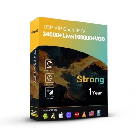 12 months Strong 8k Premium IPTV 34000+Live 155000+VOD Films Series M3U Reseller Panel Providers