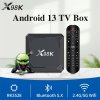 X98K Android 13 TV Box Rockchip RK3528 4GB RAM WiFi6 BT5.0 4K Streaming Smart OTT Android TV Box with Gigabit Ethernet Set Top Box