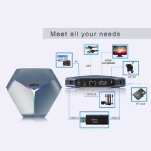 2022 A95XF4 android smart tv box android 10.0 Amlogic S905X4 support 2.4G/5G Wifi bluetooth 4.1 media player 4K 2G 16G set-top box ship from france