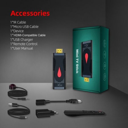 X96S400 TV Stick Android 10.0 Smart TV Box 4K Allwinner H313 2GB 16GB Media Player 2.4G WiFi Set Top Box france shipping X96 S400 Mini TV france VS X96S