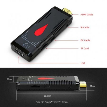 X96S400 TV Stick Android 10.0 Smart TV Box 4K Allwinner H313 2GB 16GB Media Player 2.4G WiFi Set Top Box france shipping X96 S400 Mini TV france VS X96S