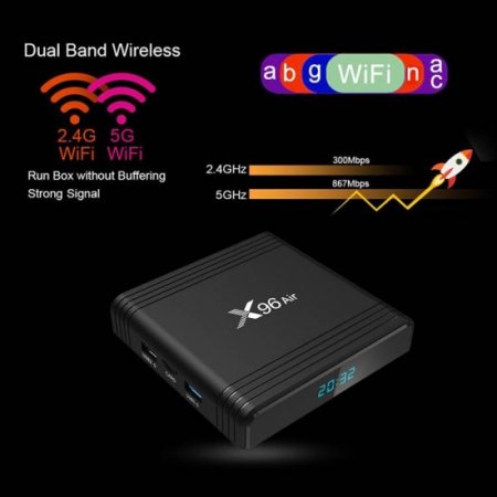 X96 Air Android 9.0 TV BOX Smart X96 Air Amlogic S905X3 2.4G&5G Dual Wifi 1000M Set Top Box PK X96 mini hk1max H96MAX