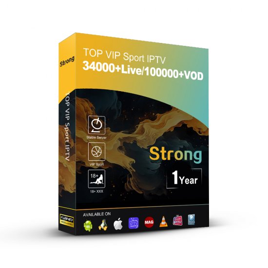12 months Strong 8k Premium IPTV 34000+Live 155000+VOD Films Series M3U Reseller Panel Providers