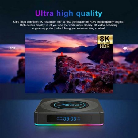X96X4 4gb 64gb Amlogic S905X4 Tv Box Android 11 2.4G/5G Wifi Smart Tv Box Android Wifi 1000M Media Player 8k X96X4 Ship from france