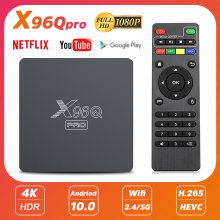 X96Q Pro Android 10.0 TV BOX Allwinner H313 Quad Core 2.4G&5Ghz Dual Band-wifi Media Player 4K Smart TV Set top Box PK X96 Q