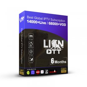 6 Months Lion OTT 4K FHD 18000+ Live 40000+ VOD World IPTV Subscription lion-ott.com XXX for Android IP TV Smarters pro
