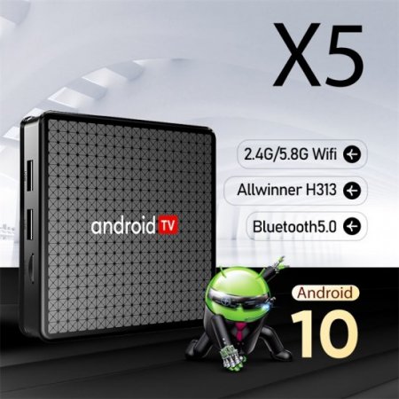 Best Global Mortal X5 HD 2.1 Android Box Tv Allwinner H313 Android 10 BT V5.0 4K*2K UHD Output Set Top Box