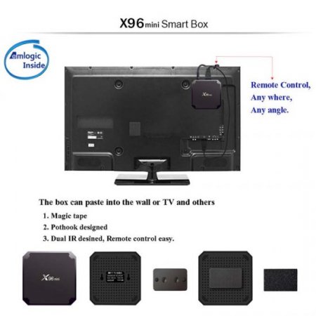 X96 mini smart tv box Android 9.0 tv box 1G 8GB 2G 16GB media player x96 Amlogic S905W Android tv set top box ship from france