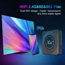 X96X4 4gb 64gb Amlogic S905X4 Tv Box Android 11 2.4G/5G Wifi Smart Tv Box Android Wifi 1000M Media Player 8k X96X4 Ship from france