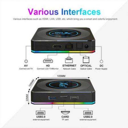 X96X4 4gb 64gb Amlogic S905X4 Tv Box Android 11 2.4G/5G Wifi Smart Tv Box Android Wifi 1000M Media Player 8k X96X4 Ship from france