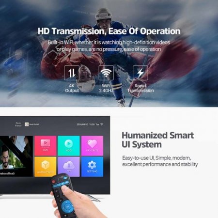 Leadcool R1 Smart Tv Android 9.0 Amlogic S905W media player 4K H.265 support 2.4G Wifi 1G 8G Rom 2G 16G Rom set top box Leadcool R1
