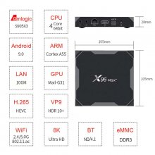 X96 Max Plus Android 9.0 smart tv box 4GB 32GB 64GB Support 2.4G/5G Wifi Amlogic S905X3 Quad Core media player 8K set top box ship from france
