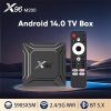 2025 NEW Mortal X96 M200 Amlogic S905X5M Android 14 Tv Box Quad Core 4G RAM 64G ROM 2.4G 5G Dual WiFi 6 4K AV1 Android TV Box