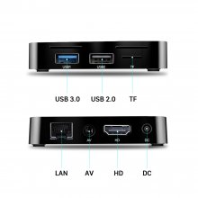 X88 Mini Smart TV Box Android 9.0 RK3318 Quad Core 4K Set top Box 2GB 16GB USB 3.0 2.4G Wifi 100M X88mini H.265 Android Tv box